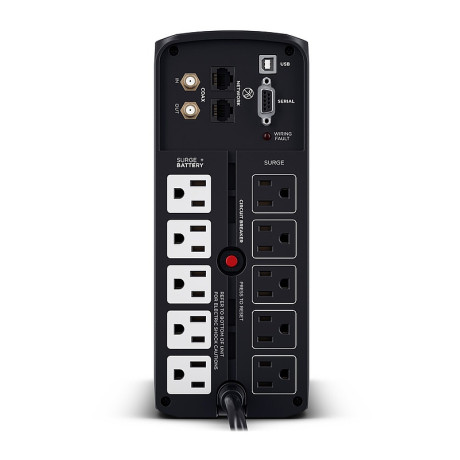 CyberPower BRG1000AVRLCD LCD & AVR UPS System Intelligent LCD Series