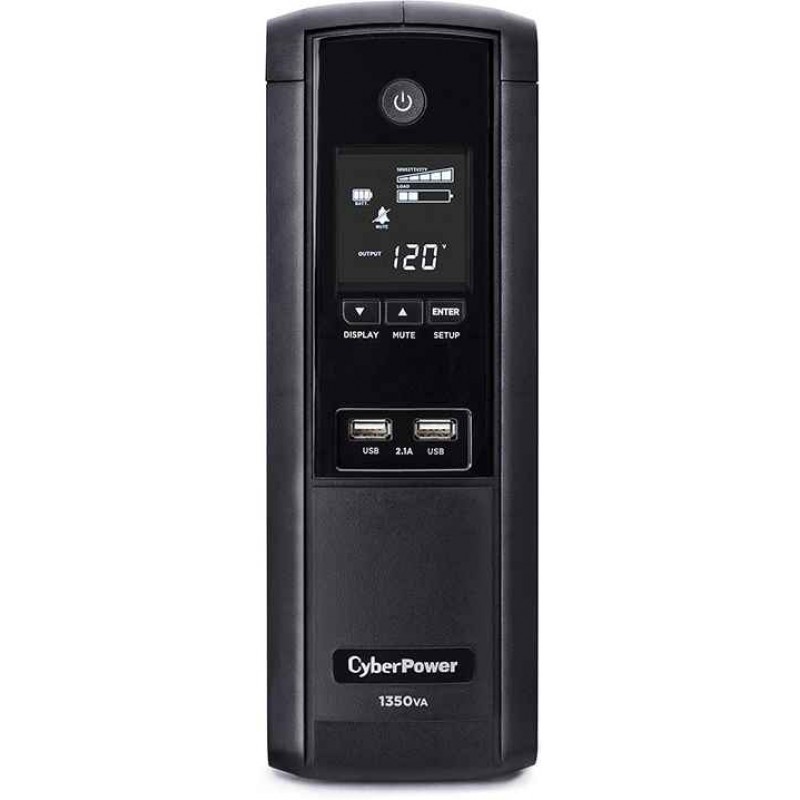 CyberPower BRG1350AVRLCD LCD & AVR UPS System Intelligent LCD Series CyberPower BRG1350AVRLCD LCD & AVR UPS System Intelligent LCD Series