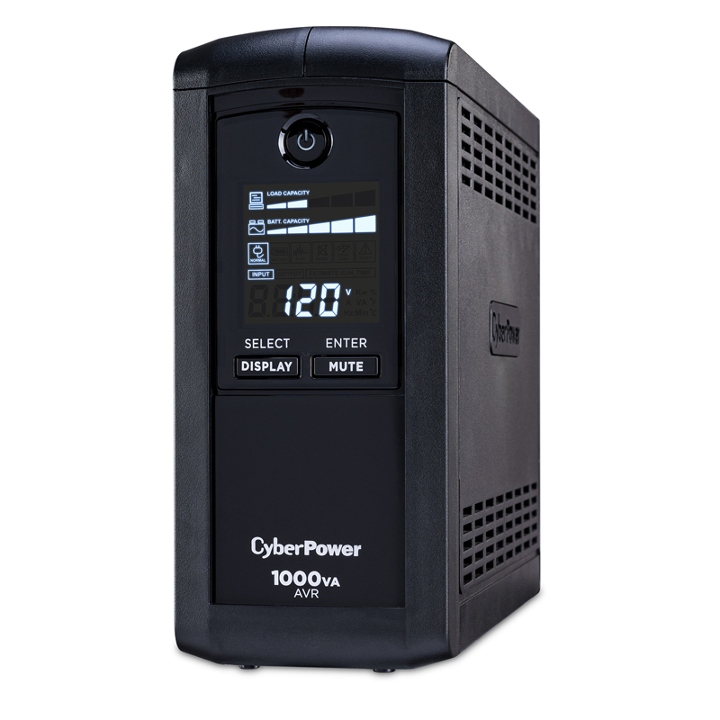 CyberPower CP1000AVRLCD LCD & AVR UPS System Intelligent LCD Series