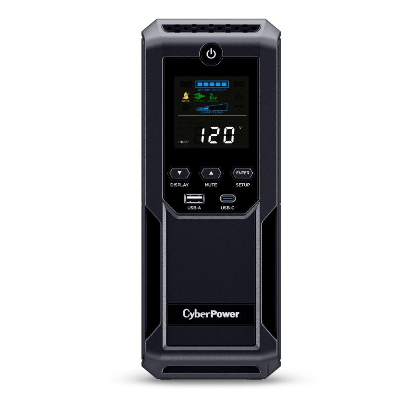 CyberPower Intelligent LCD UPS CP1500AVRLCD3 1500VA Mini-tower UPS 