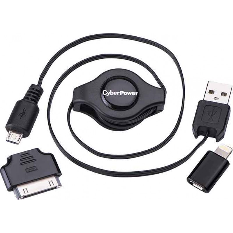 CyberPower CPU3RTAKT Apple Cable Kit USB Chargers CyberPower CPU3RTAKT Apple Cable Kit USB Chargers