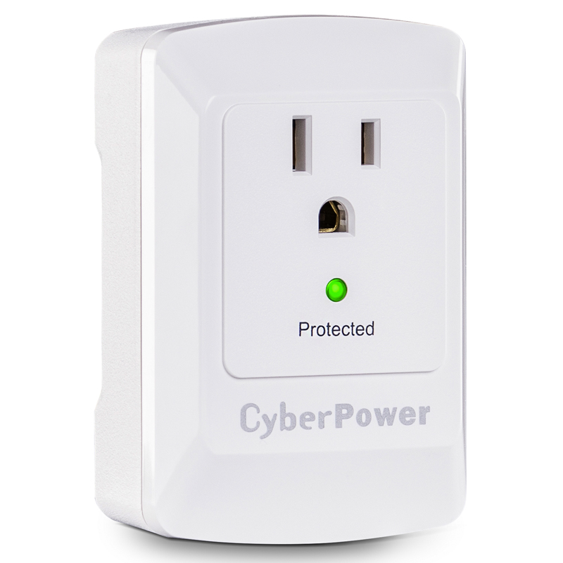CyberPower CSB100W 1-Outlet Surge wall tap Essential Surge Protection CyberPower CSB100W 1-Outlet Surge wall tap Essential Surge Protection