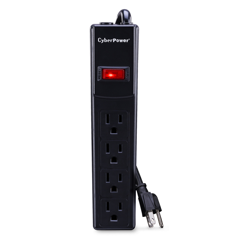 CyberPower CSB404 4-Outlet Surge Protector Essential Surge Protection