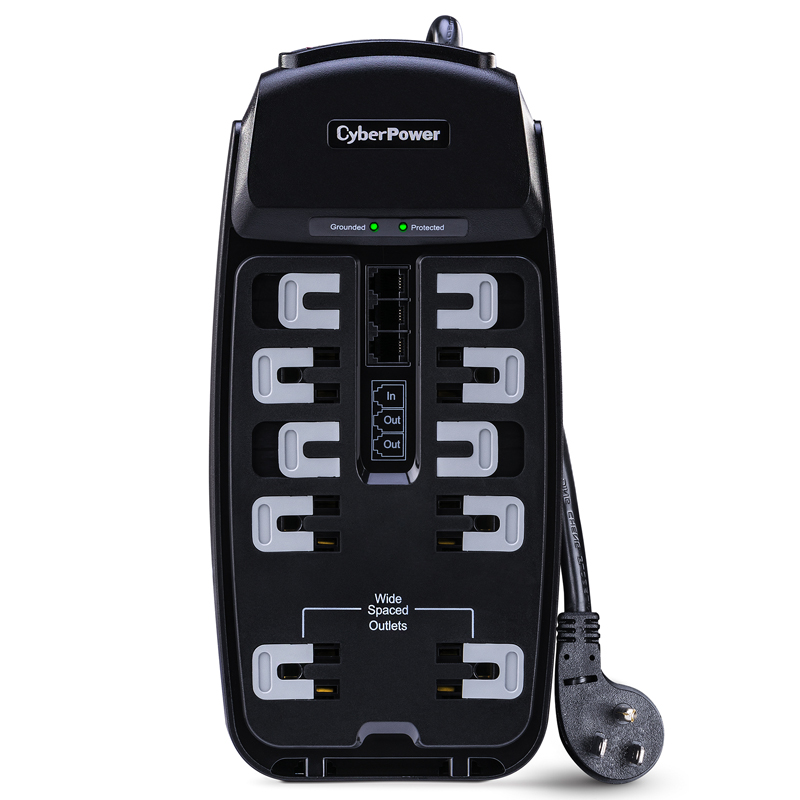 CyberPower CSP1008T 10-Outlet Surge Protector Professional Surge Protection