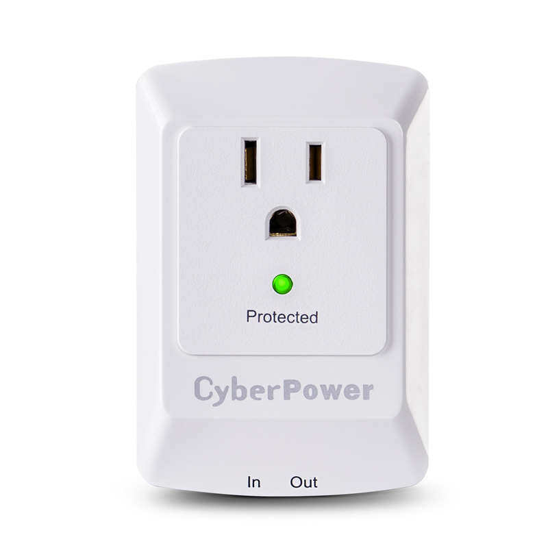CyberPower CSP100TW 1-Outlet Surge Wall Tap Professional Surge Protection