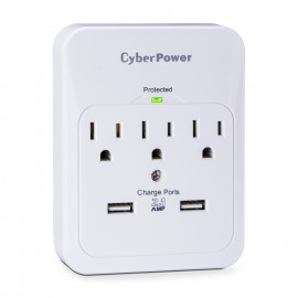 CyberPower CSP300WUR Surge Wall Tap (3 Outlet)