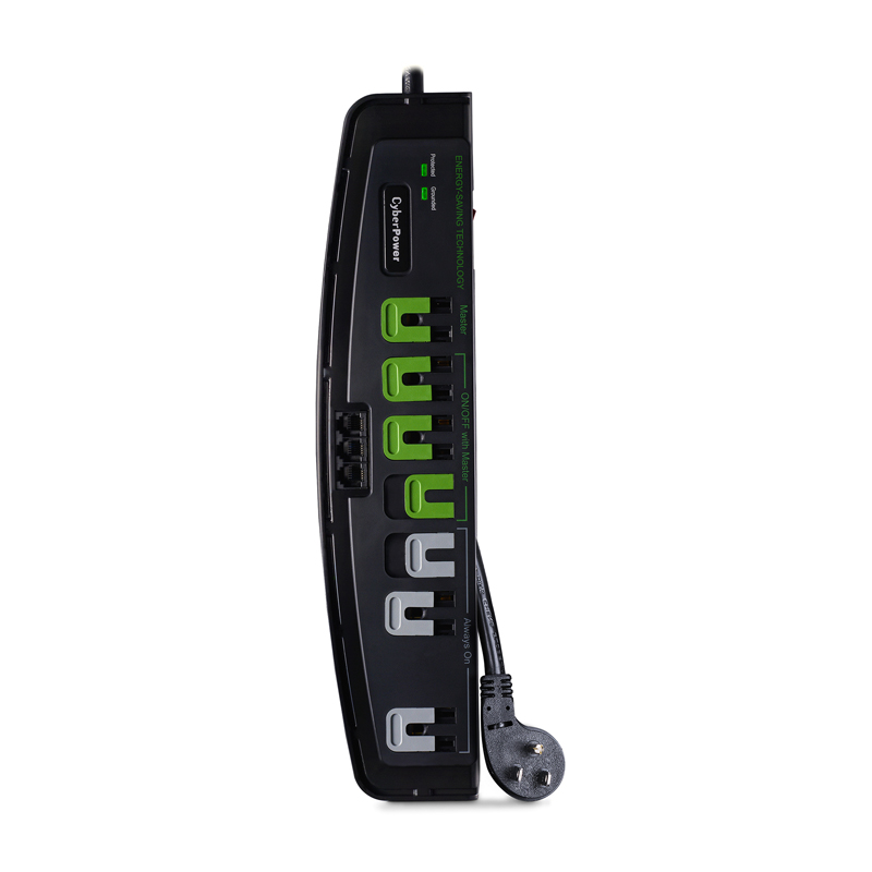 CyberPower CSP706TG 7-Outlet Energy-Saving Professional Surge Protector Professional Surge Protection