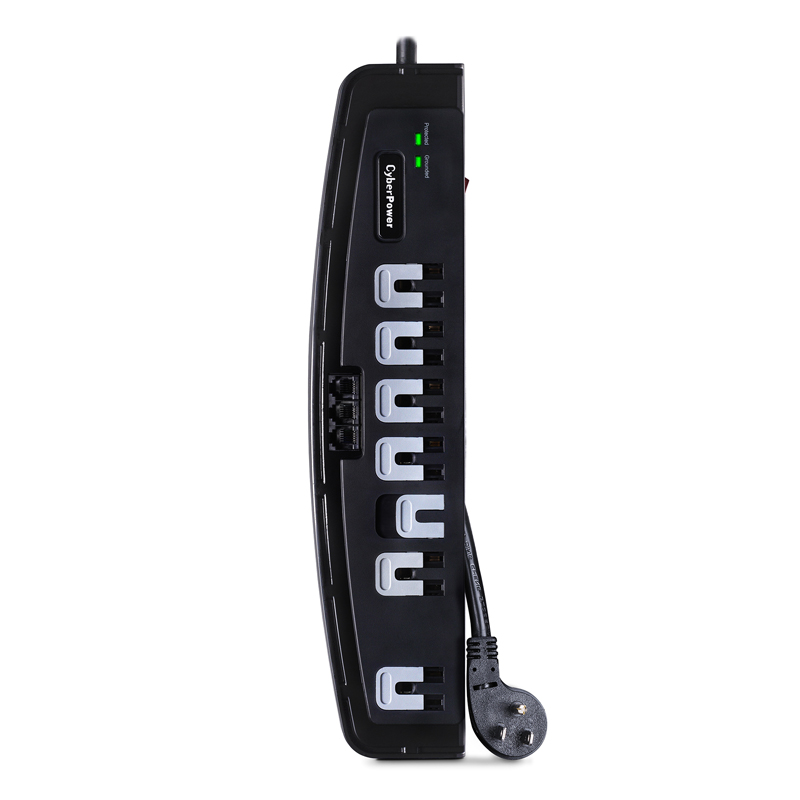 CyberPower CSP708T 7-Outlet Surge Protector Professional Surge Protection