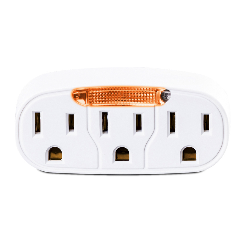 CyberPower GT300L 3-Outlet Guide Light Wall Tap Adapters and Taps CyberPower GT300L 3-Outlet Guide Light Wall Tap Adapters and Taps