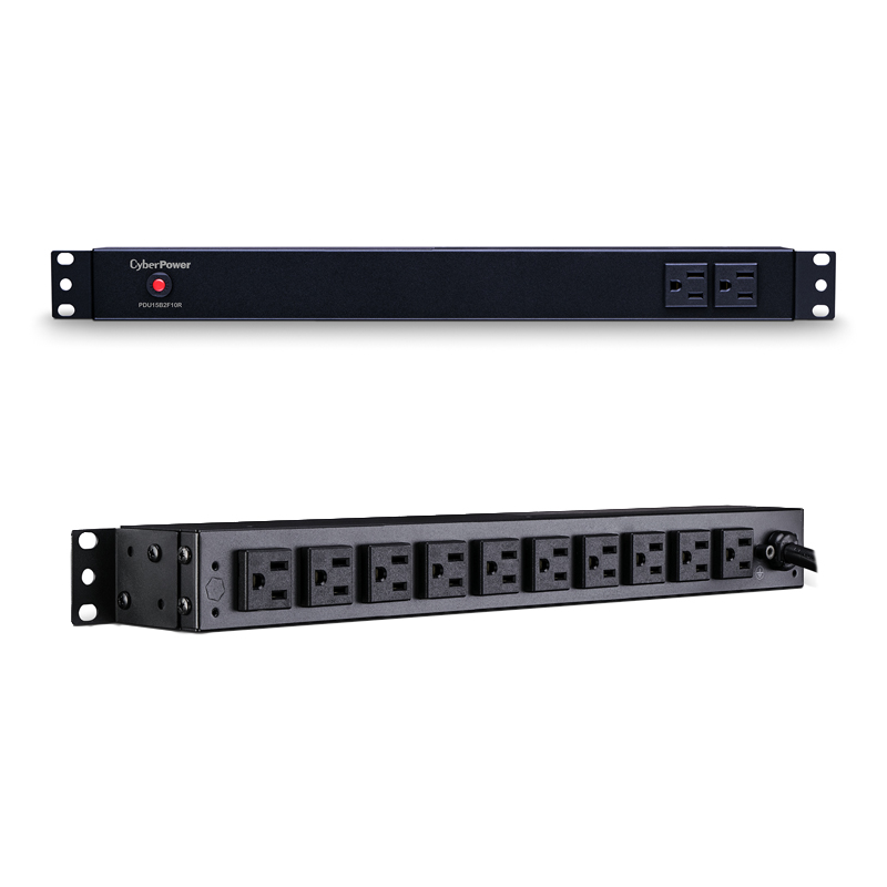 CyberPower PDU15B2F10R 12-Outlets 1U Rackmount Basic Power Distribution Units CyberPower PDU15B2F10R 12-Outlets 1U Rackmount Basic Power Distribution Units