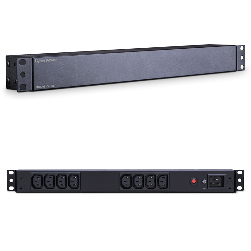 CyberPower PDU20BHVT8R 8-Outlets 1U Rackmount Basic Power Distribution Units CyberPower PDU20BHVT8R 8-Outlets 1U Rackmount Basic Power Distribution Units