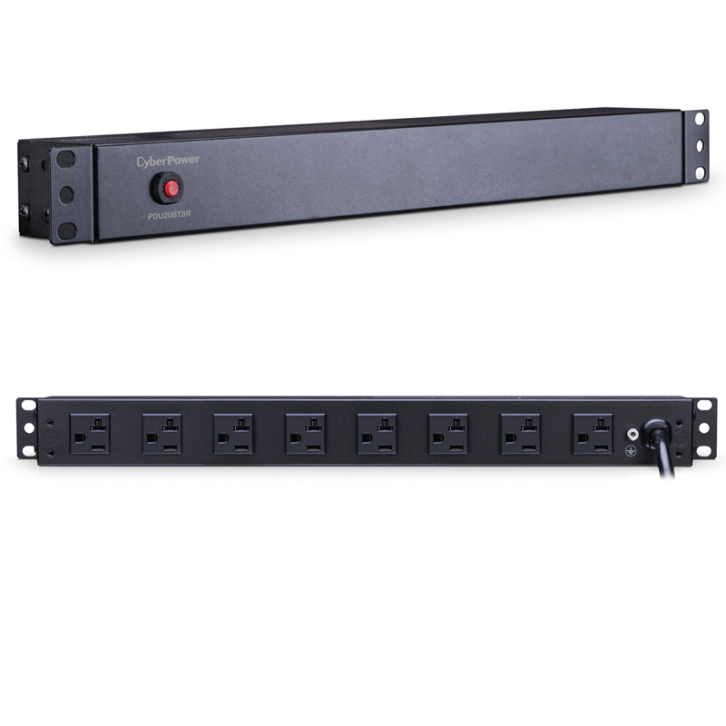 CyberPower PDU20BT8R 32-Outlets 1U Rackmount Basic Power Distribution Units