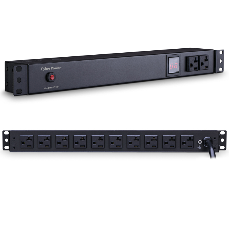 CyberPower PDU20M2F10R 1U RackMount (12 Outlet)