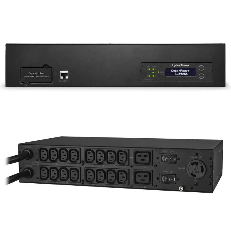 CyberPower PDU30MHVT19AT 19-Outlets 2U Rackmount Metered ATS
