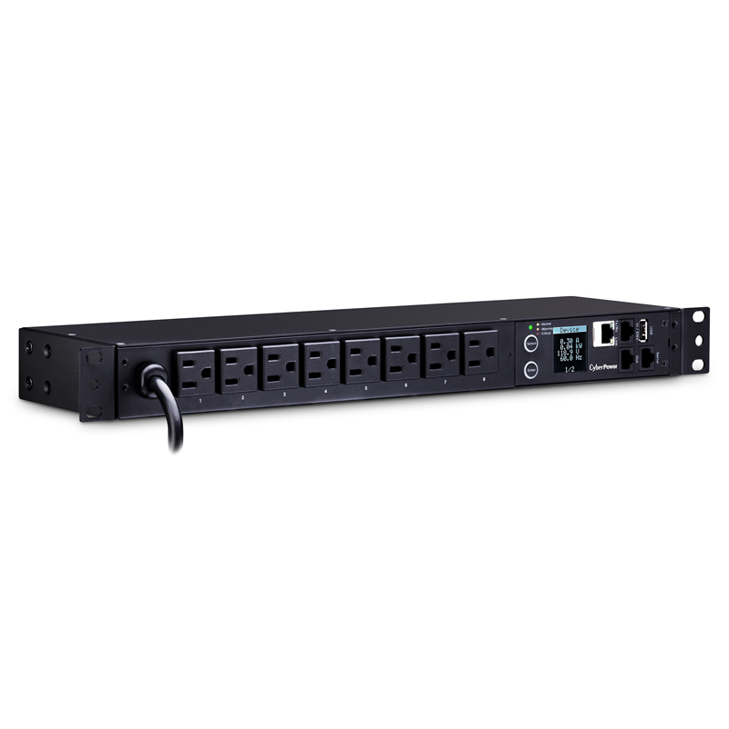 CyberPower PDU31001 8-Outlets 1U Rackmount Monitored