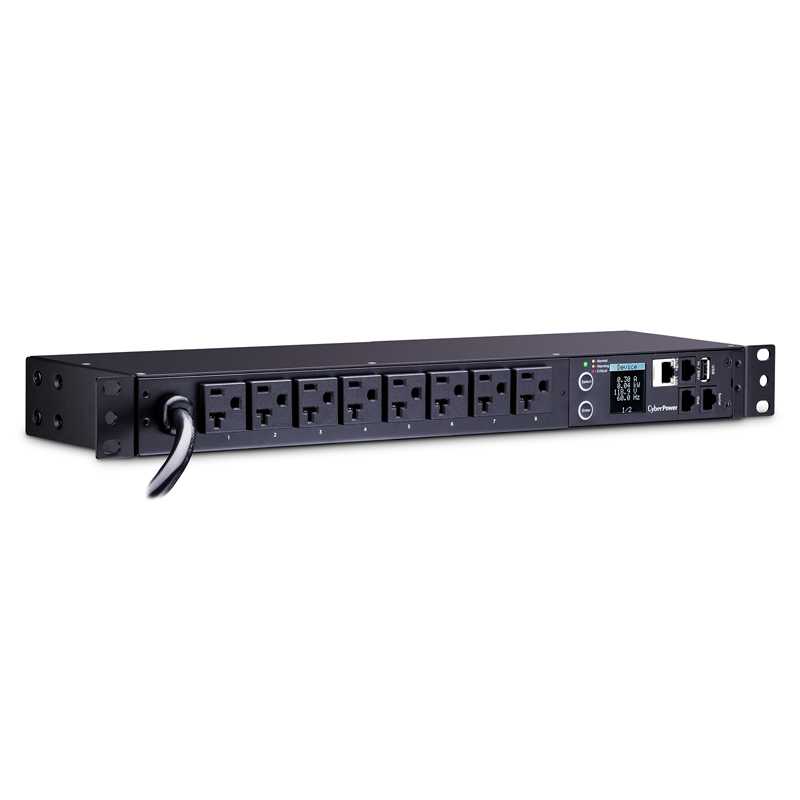 CyberPower PDU31002 8-Outlets 1U Rackmount Monitored