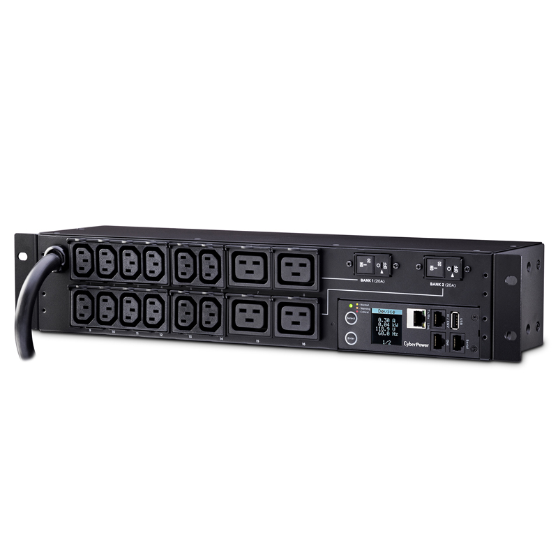CyberPower PDU31008 16-Outlets 1U Rackmount Monitored