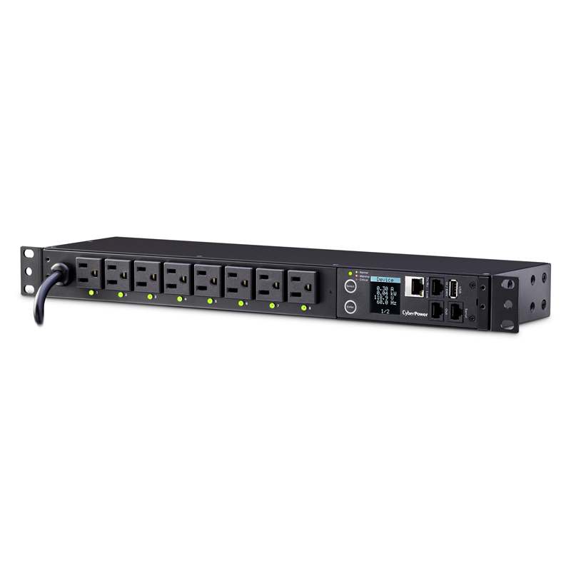CyberPower PDU41001 8-Outlets 1U Rackmount Switched