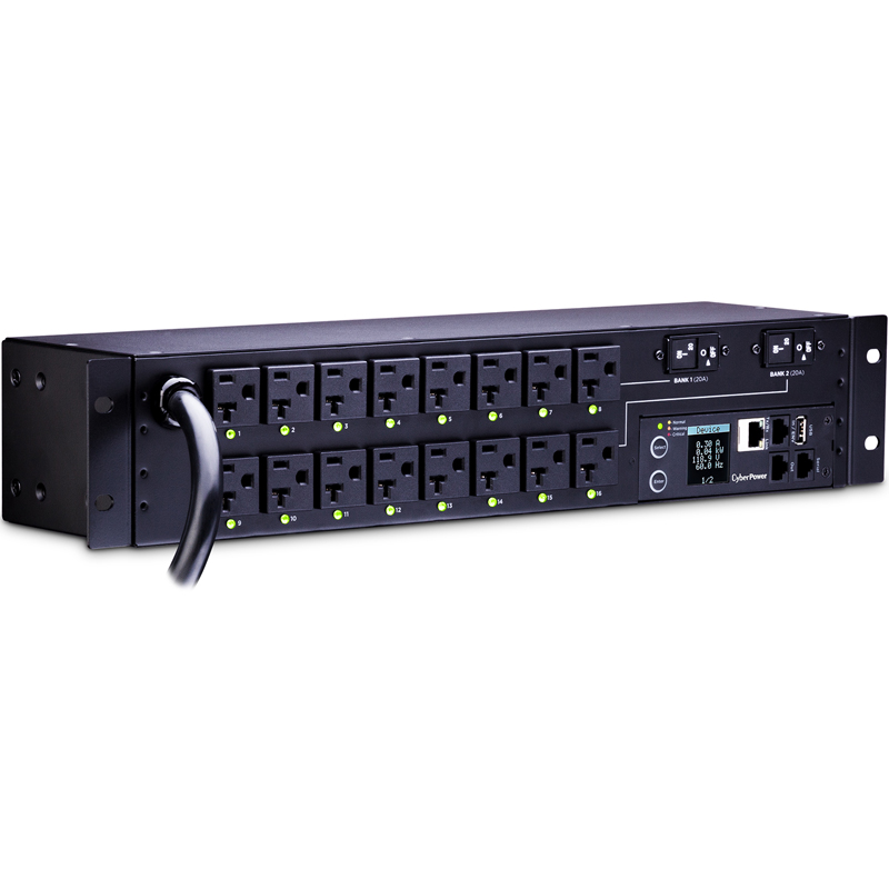 CyberPower PDU81003 16-Outlets 2U Rackmount Metered by-Outlet
