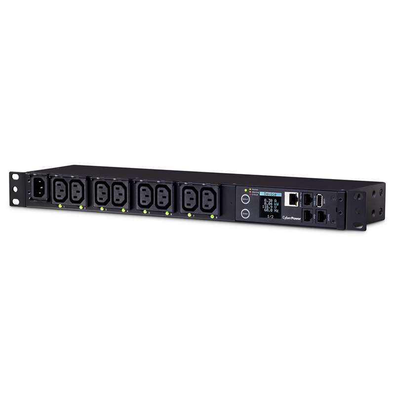 CyberPower PDU81004 8-Outlets 1U Rackmount Metered by-Outlet