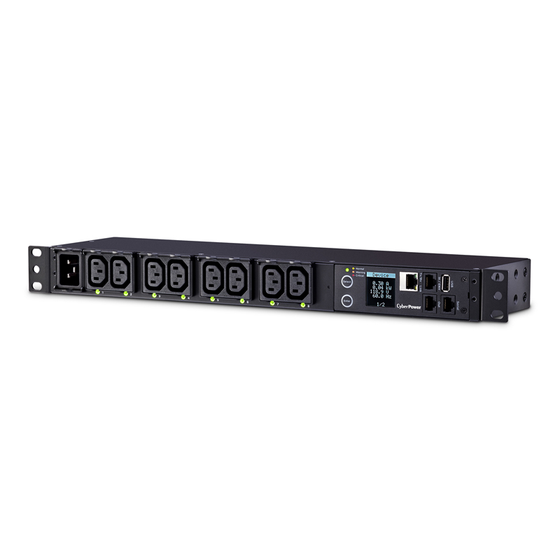 CyberPower PDU81005 8-Outlets 1U Rackmount Metered by-Outlet