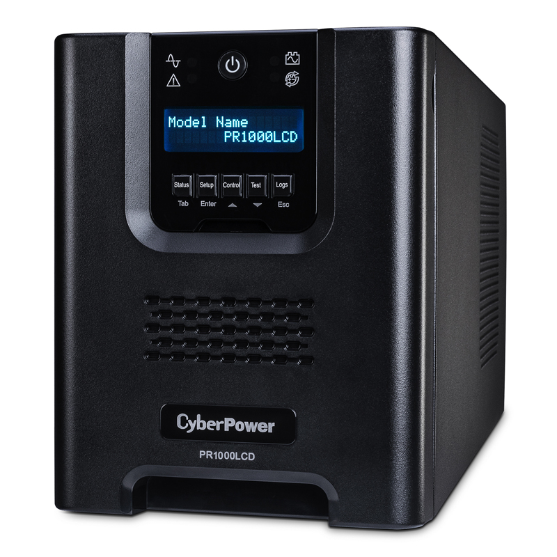 CyberPower PR1000LCD Smart App Sinewave Tower Series UPS System Smart App Sinewave Tower Series