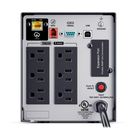 CyberPower PR750LCD Smart App Sinewave Tower Series UPS System Smart App Sinewave Tower Series