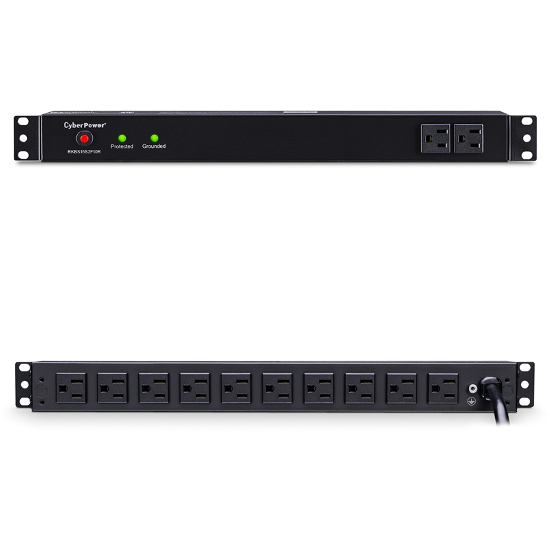 CyberPower RKBS15S2F10R 12-Outlet Surge Suppressor Rackbars