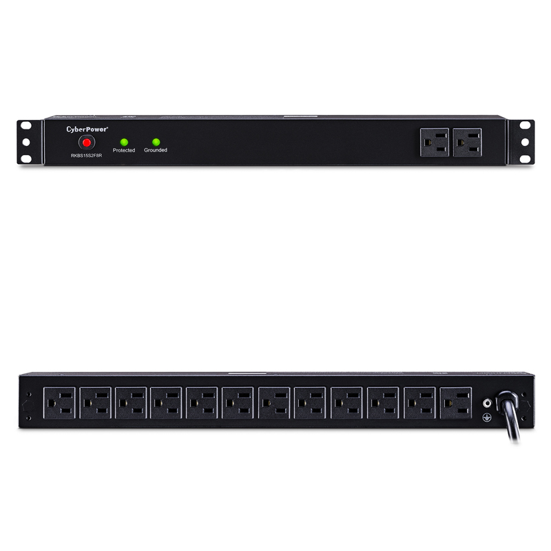 CyberPower RKBS15S2F12R 14-Outlet Surge Suppressor Rackbars