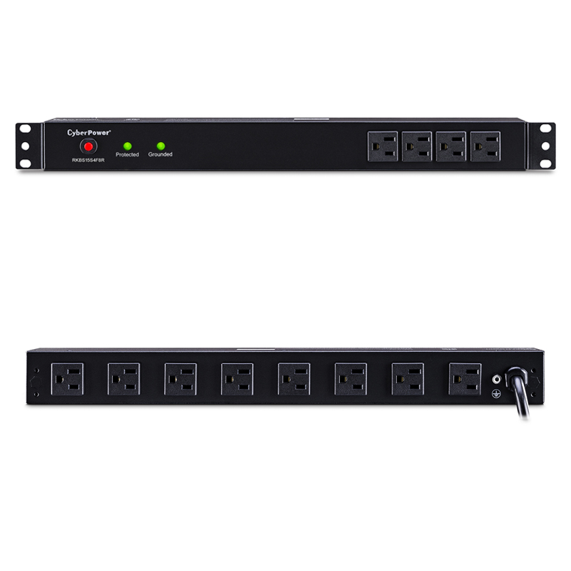 CyberPower RKBS15S4F8R 12-Outlet Surge Suppressor Rackbars