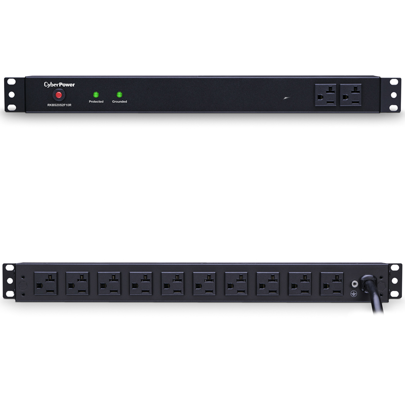 CyberPower RKBS20S2F10R 12-Outlet Surge Suppressor Rackbars