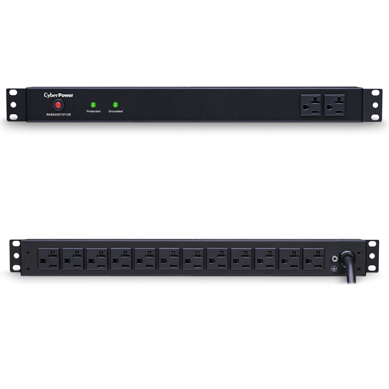 CyberPower RKBS20ST2F12R 14-Outlet Surge Suppressor Rackbars