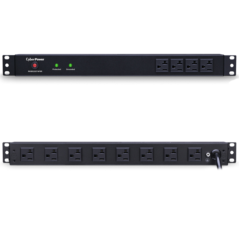 CyberPower RKBS20ST4F8R 12-Outlet Surge Suppressor Rackbars