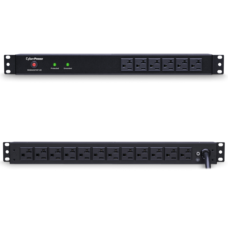 CyberPower RKBS20ST6F12R 18-Outlet Surge Suppressor Rackbars