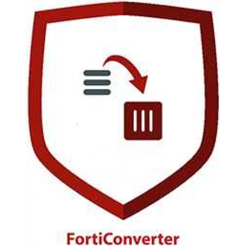 FortiConverter Service For One Time Configuration Conversion Service For FortiGate-101F (1 Year) FortiConverter One Time Configuration FortiConverter Service For One Time Configuration Conversion Service For FortiGate-101F (1 Year) FortiConverter One Time Configuration