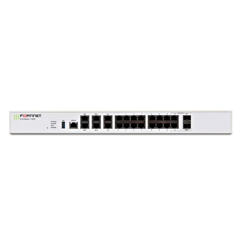 FortiGate 100E Hardware With ASE FortiCare & FortiGuard 360 Protection (5 Years) Appliances FortiGate 100E Hardware With ASE FortiCare & FortiGuard 360 Protection (5 Years) Appliances