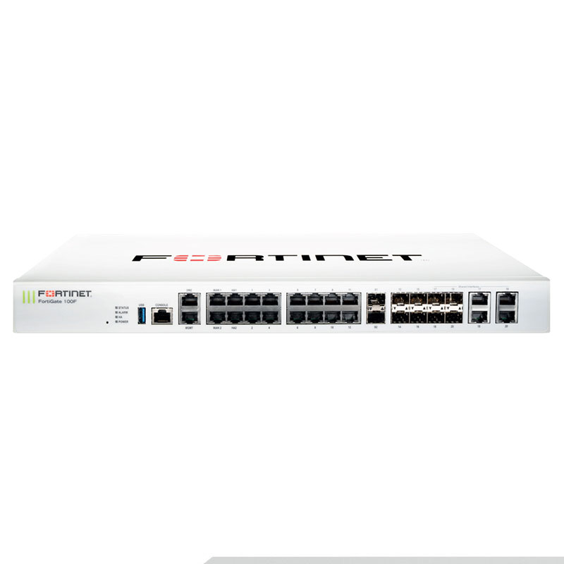 FortiGate 100F Hardware With 24x7 FortiCare & FortiGuard Enterprise Protection (1 Year) Appliances FortiGate 100F Hardware With 24x7 FortiCare & FortiGuard Enterprise Protection (1 Year) Appliances
