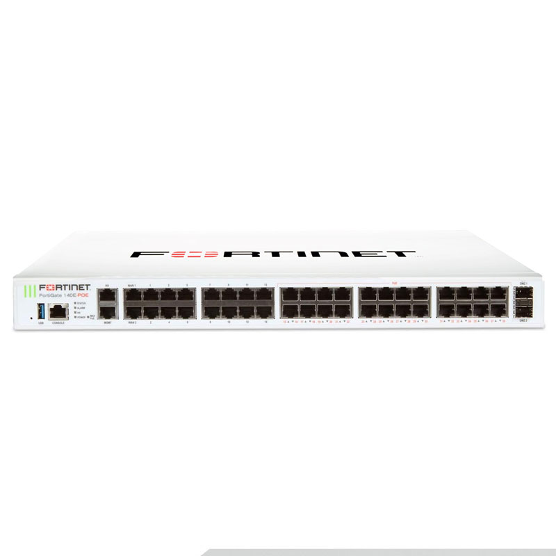 FortiGate 140E-POE Hardware With ASE FortiCare & FortiGuard 360 Protection (1 Year) Appliances FortiGate 140E-POE Hardware With ASE FortiCare & FortiGuard 360 Protection (1 Year) Appliances