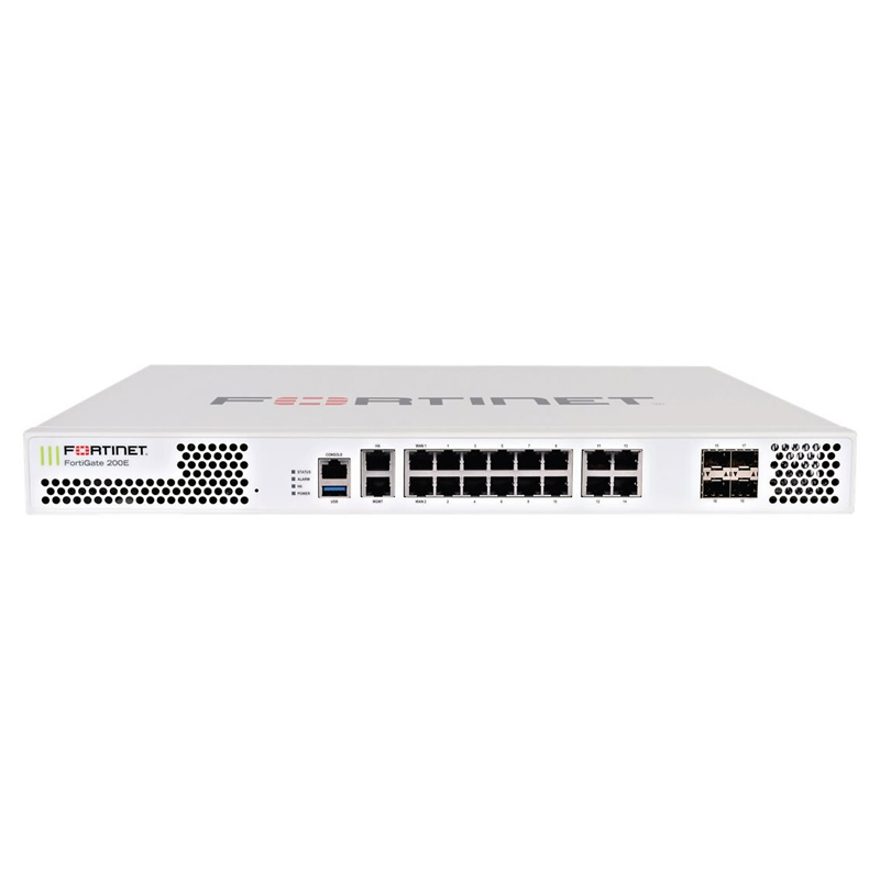 FortiGate 200E Hardware With 24x7 FortiCare & FortiGuard Enterprise Protection (1 Year)