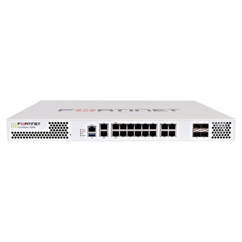 FortiGate 200E Hardware With 24x7 FortiCare & FortiGuard Enterprise Protection (3 Years)