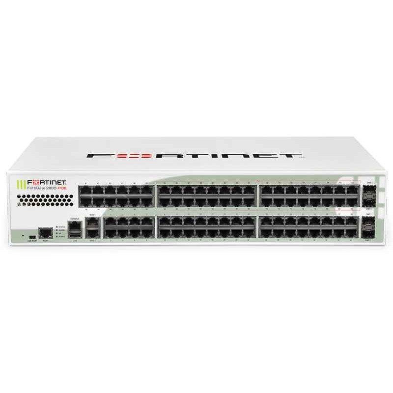 FortiGate 280D-POE Hardware With 24x7 FortiCare & FortiGuard Unified Threat Protection (3 Years) Appliances FortiGate 280D-POE Hardware With 24x7 FortiCare & FortiGuard Unified Threat Protection (3 Years) Appliances