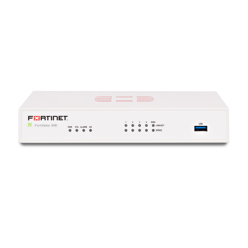 FortiGate 30E-3G4G-GBL Hardware With ASE FortiCare & FortiGuard 360 Protection (1 Year) Appliances