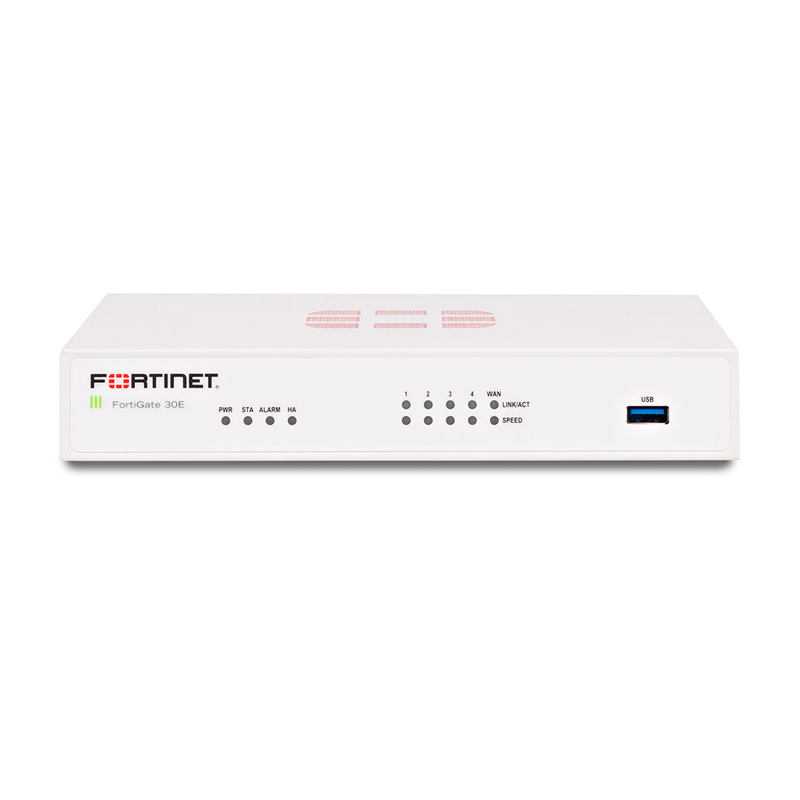 FortiGate 30E Hardware With ASE FortiCare & FortiGuard 360 Protection (1 Year) Appliances FortiGate 30E Hardware With ASE FortiCare & FortiGuard 360 Protection (1 Year) Appliances