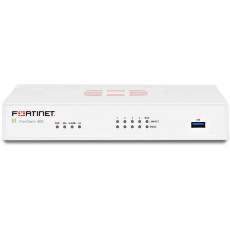 FortiGate 30E Hardware With 24x7 FortiCare & FortiGuard Unified Threat Protection (1 Year)