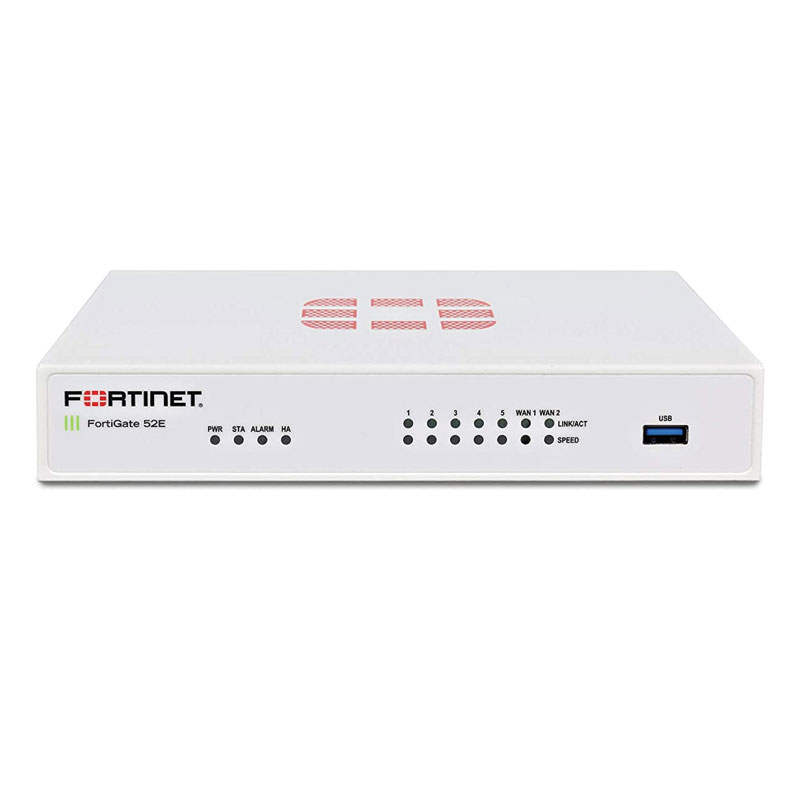 FortiGate 52E Hardware With 24x7 FortiCare & FortiGuard Enterprise Protection (3 Years) Appliances