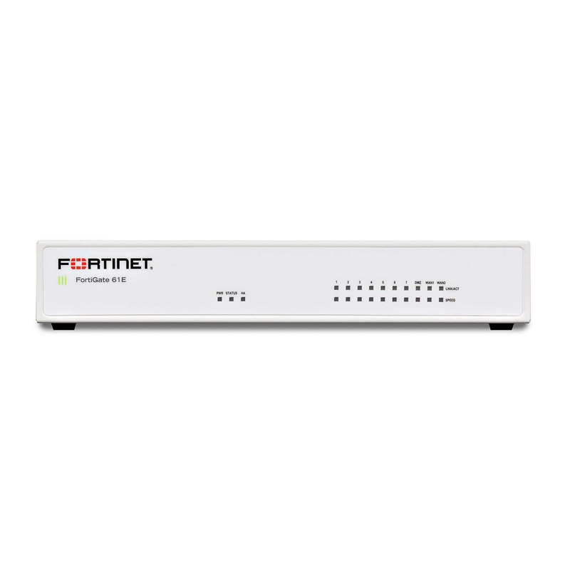 FortiGate 61E Hardware With 24x7 FortiCare & FortiGuard Enterprise Protection (1 Year) Appliances
