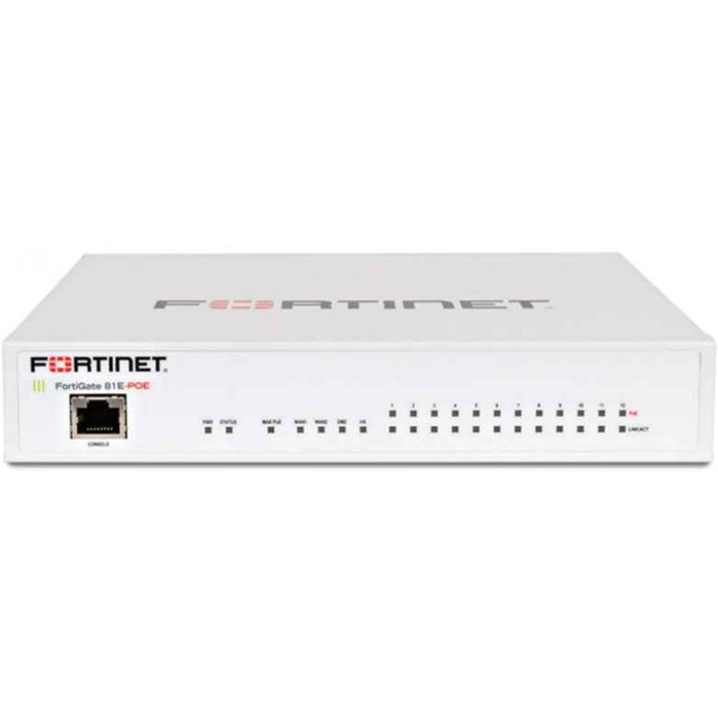 FortiGate 80E-POE Hardware With 24x7 FortiCare & FortiGuard Unified Threat Protection (1 Year)