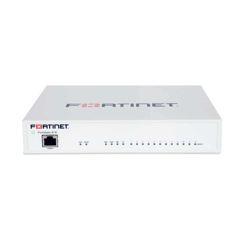 FortiGate 81E Hardware With 24x7 FortiCare & FortiGuard Enterprise Protection (5 Years)