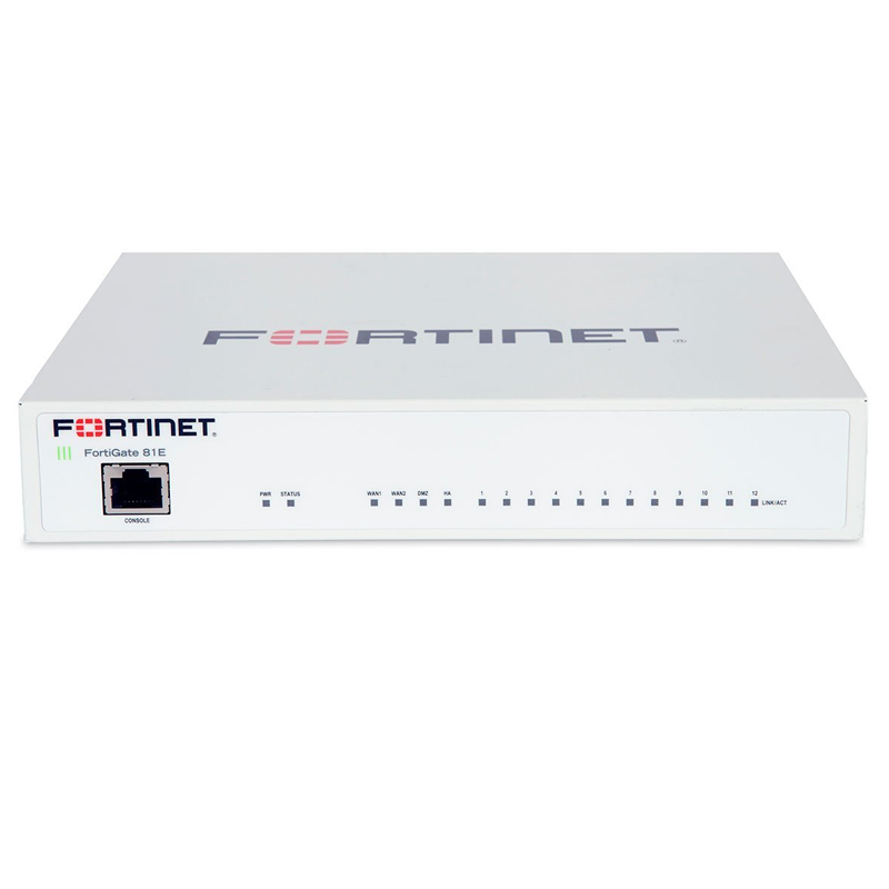 FortiGate 81E Hardware With ASE FortiCare & FortiGuard 360 Protection (1 Year) Appliances