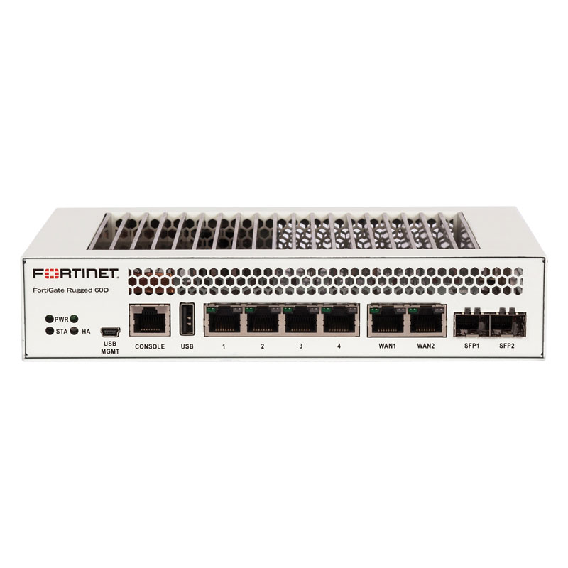 FortiGate Rugged 60D Hardware With 24x7 FortiCare & FortiGuard Enterprise Protection (5 Years) Appliances